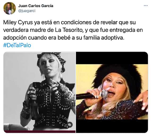 Miley Cyrus y la Tesorito son iguales