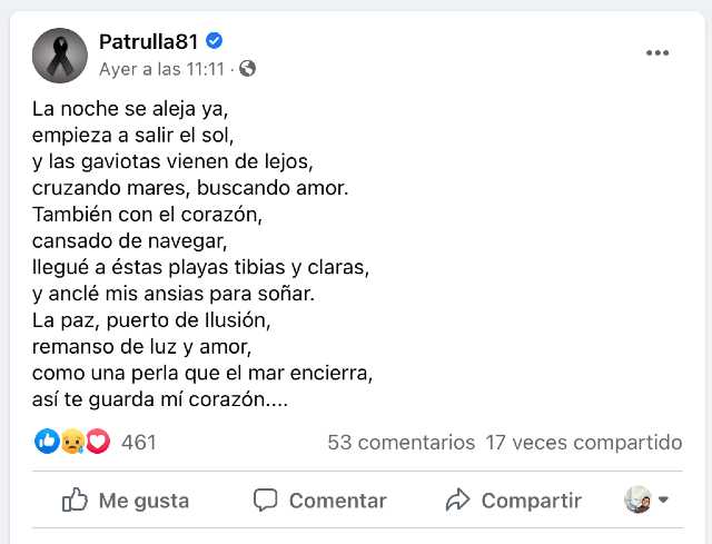Dedican poema a Alma Medina tras su muerte