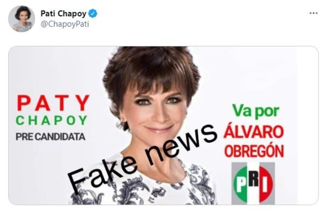 Pati Chapoy precandidata del PRI; aclara todo