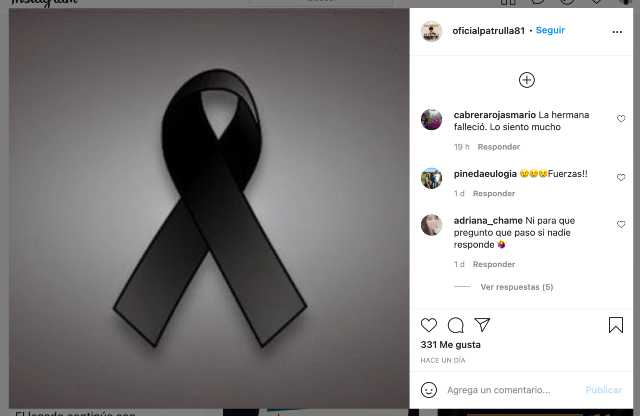 Patrulla 81 confirma muerte de Alma Rosa Medina, hija del líder de la agrupación