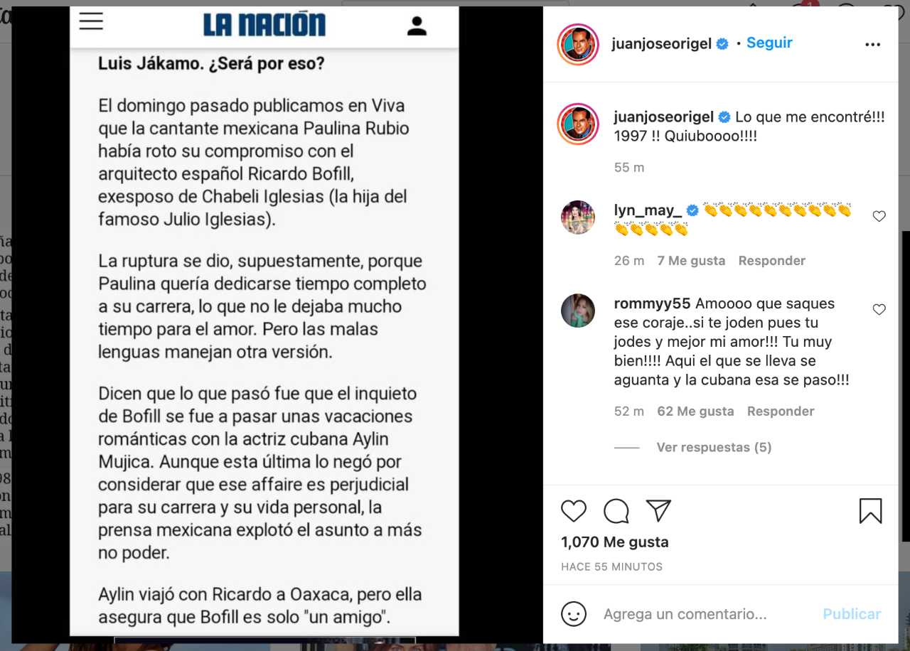 Pepillo Origel exhibe pasado de Aylin Mujica