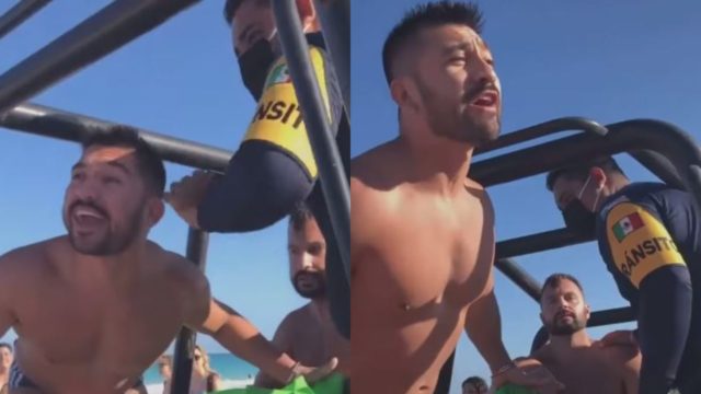 policias homofobicos detienen pareja homosexual besarse video