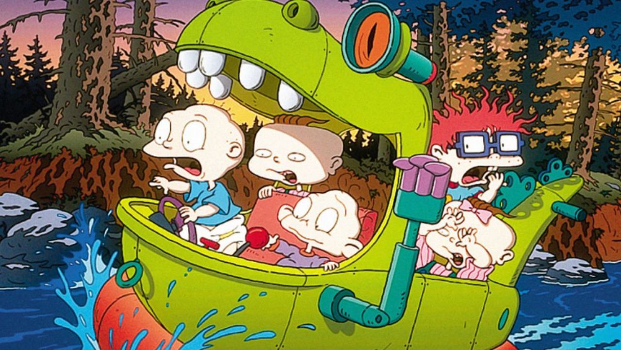 Personajes Rugrats con Reptar