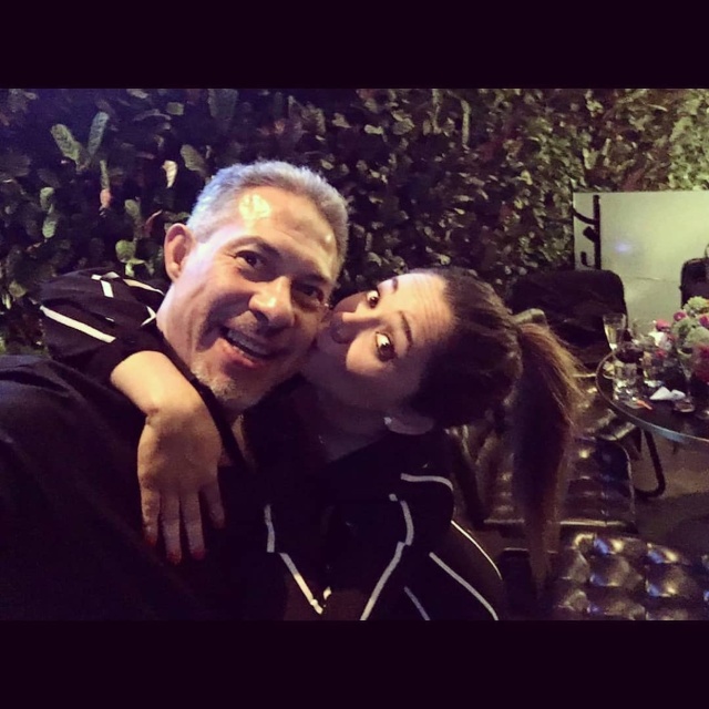 Sherlyn y su amigo Sergio DÃ­az