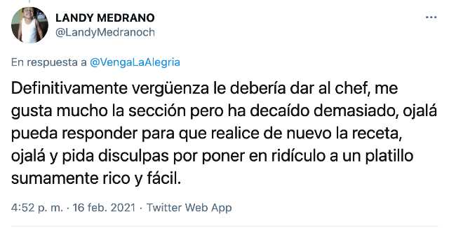 Criticas a Venga La Alegría por papadzules