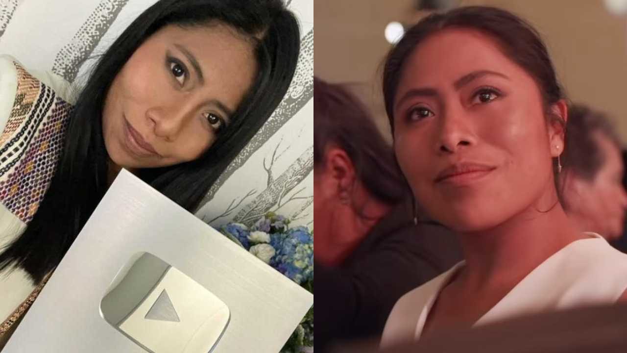 Yalitza Aparicio presume su placa de 100 mil suscriptores en YouTube