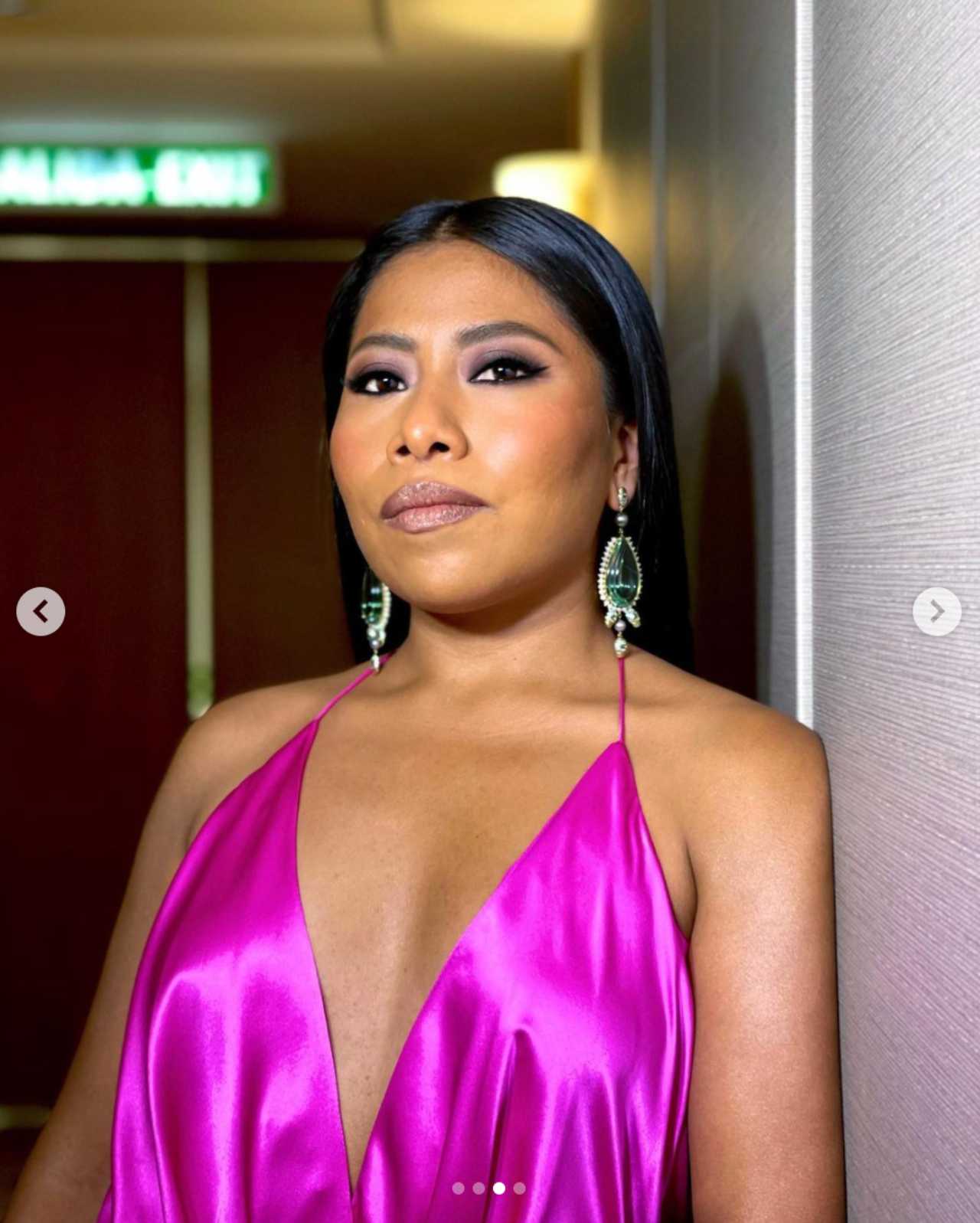 Yalitza Aparicio con vestido de Kris Goyri