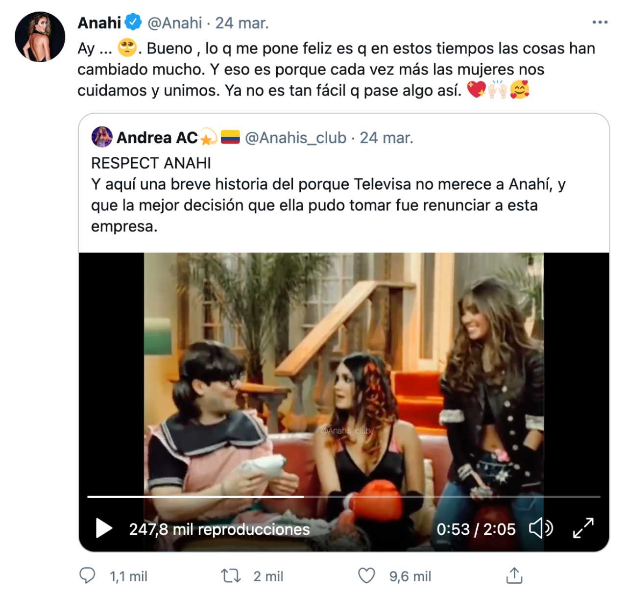 AnahÃ­ reaccionÃ³ al video que hicieron sus fans