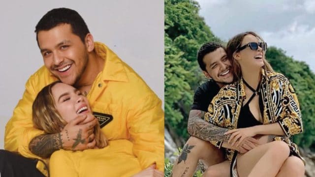 Belinda y Nodal les contaron un chiste