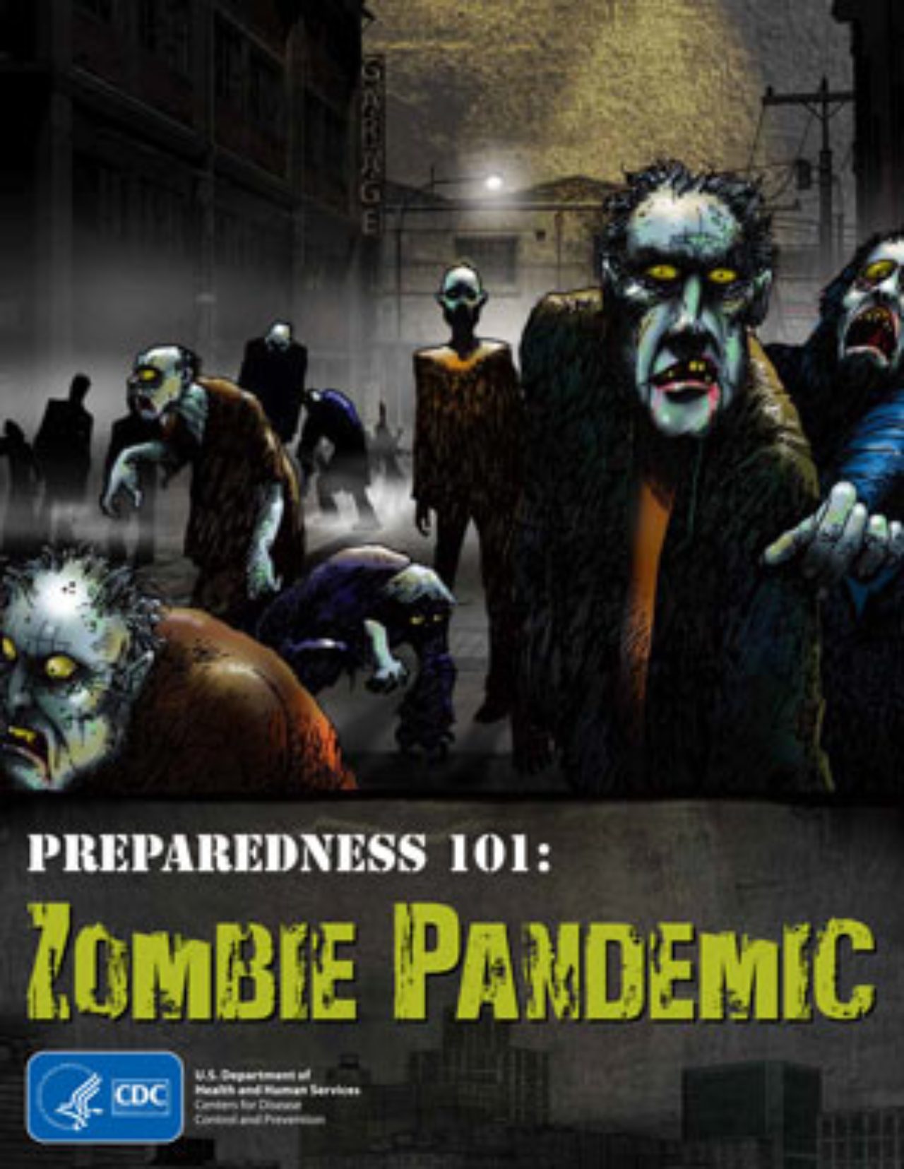 Publicidad de CDC para sobrevivir a un apocalipsis zombie