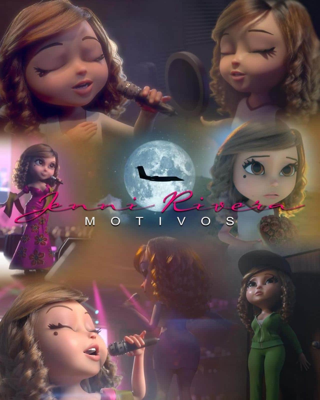Jenni Rivera Motivos en caricatura