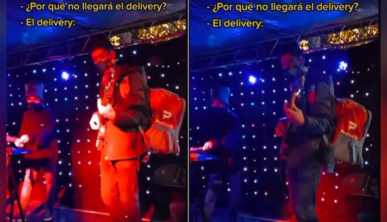 Repartidor se avienta un palomazo