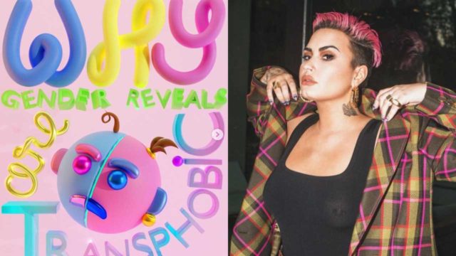 Demi Lovato asegura que fiestas de revelaciÃ³n de gÃ©nero son transfÃ³bicas