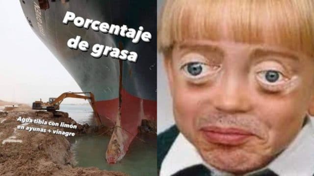 Los 10 mejores memes del barquito atorado en el canal de Suez