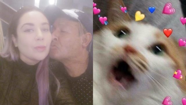 Sammy y su esposa enamorados