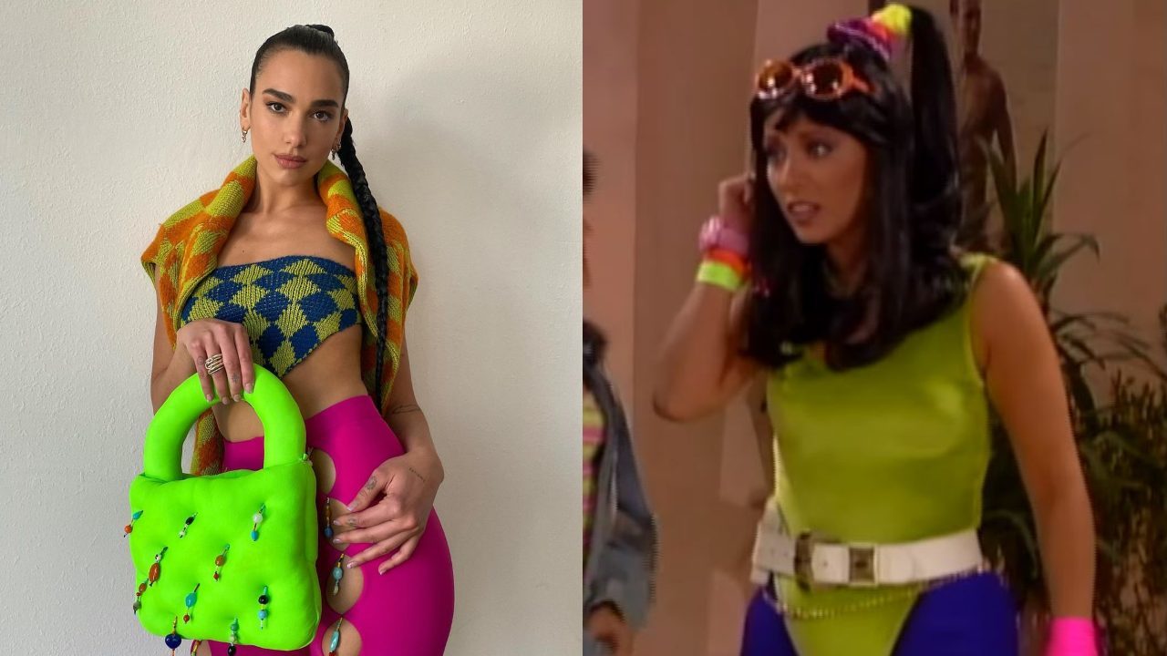 Dua Lipa hace cosplay de "La Nacaranda" vestida de tutti frutti