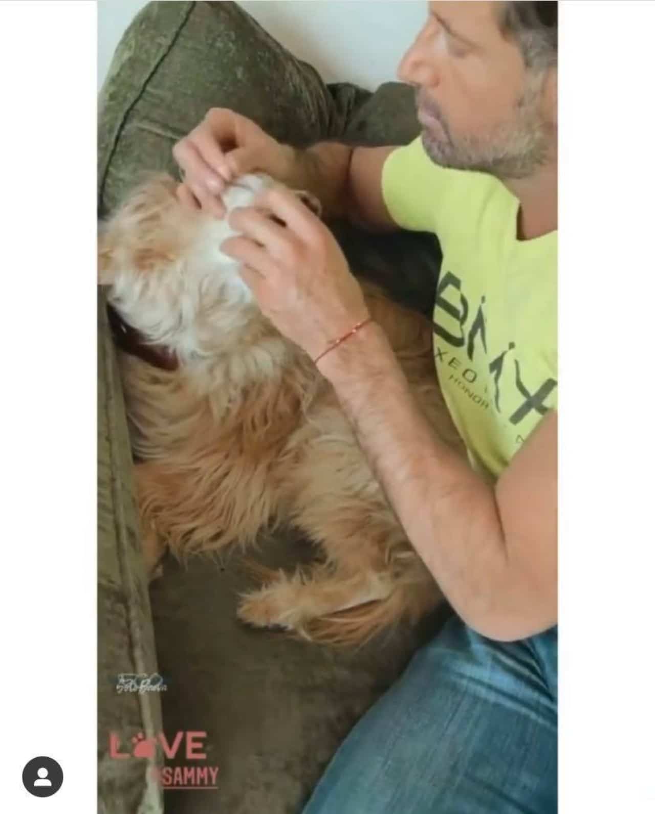 gabriel Soto con perrito Sammy