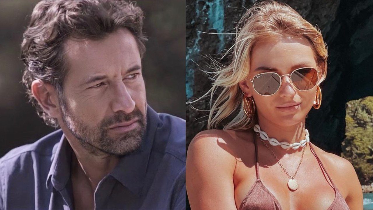 gabriel Soto mirando feo a Irina