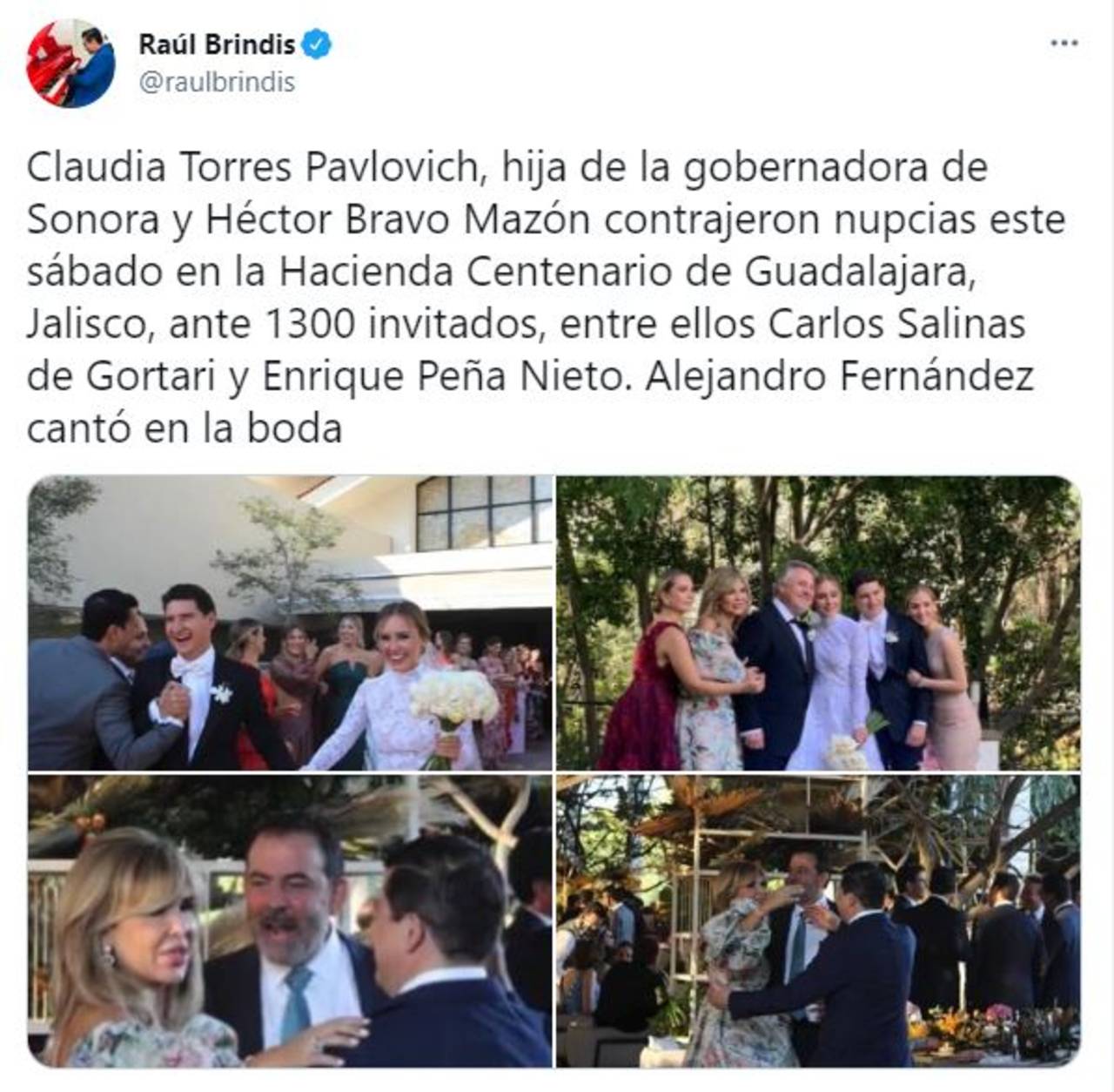Hija Gobernadora Sonora boda con mil invitados
