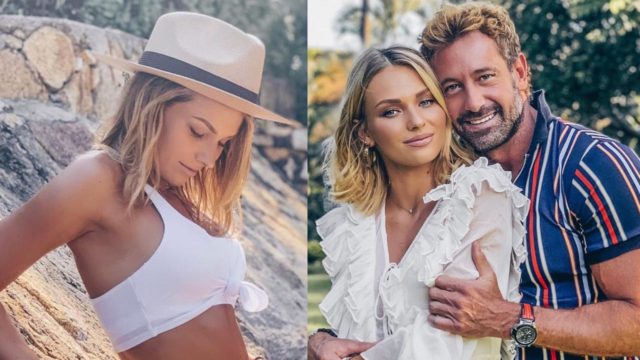 Irina y Gabriel Soto posan juntos