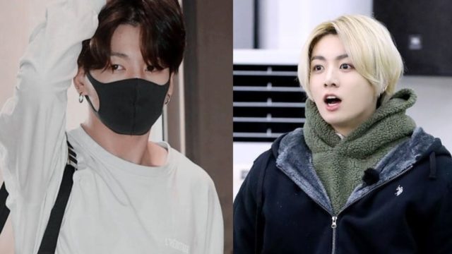 Jungkook haciendo caras sorprendido