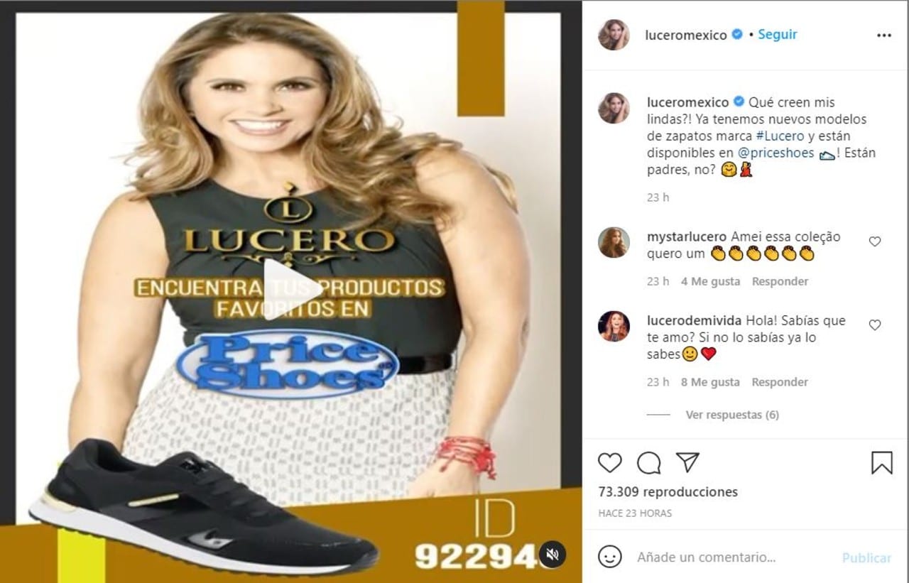 lucero vende zapatos catÃ¡logo famosa actriz