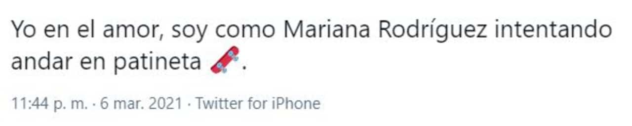 meme mariana rodriguez patineta influencer