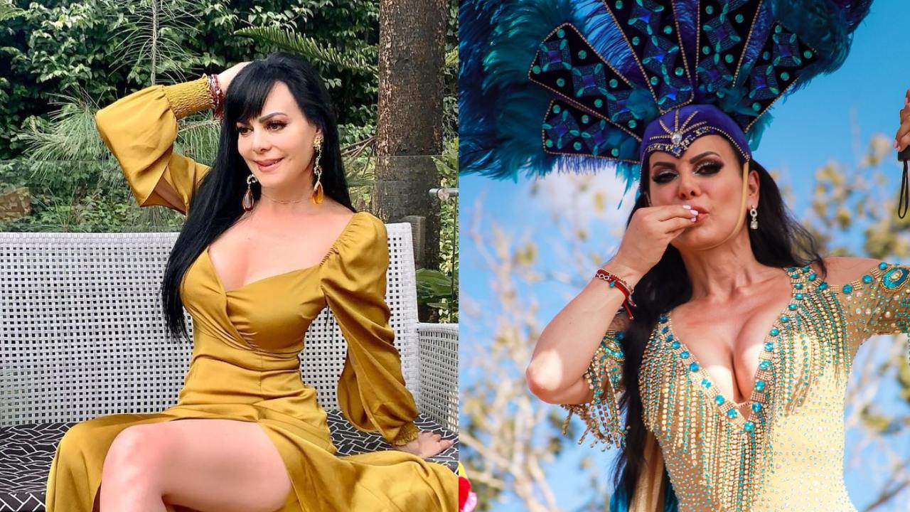 Maribel Guardia como reina de carnaval