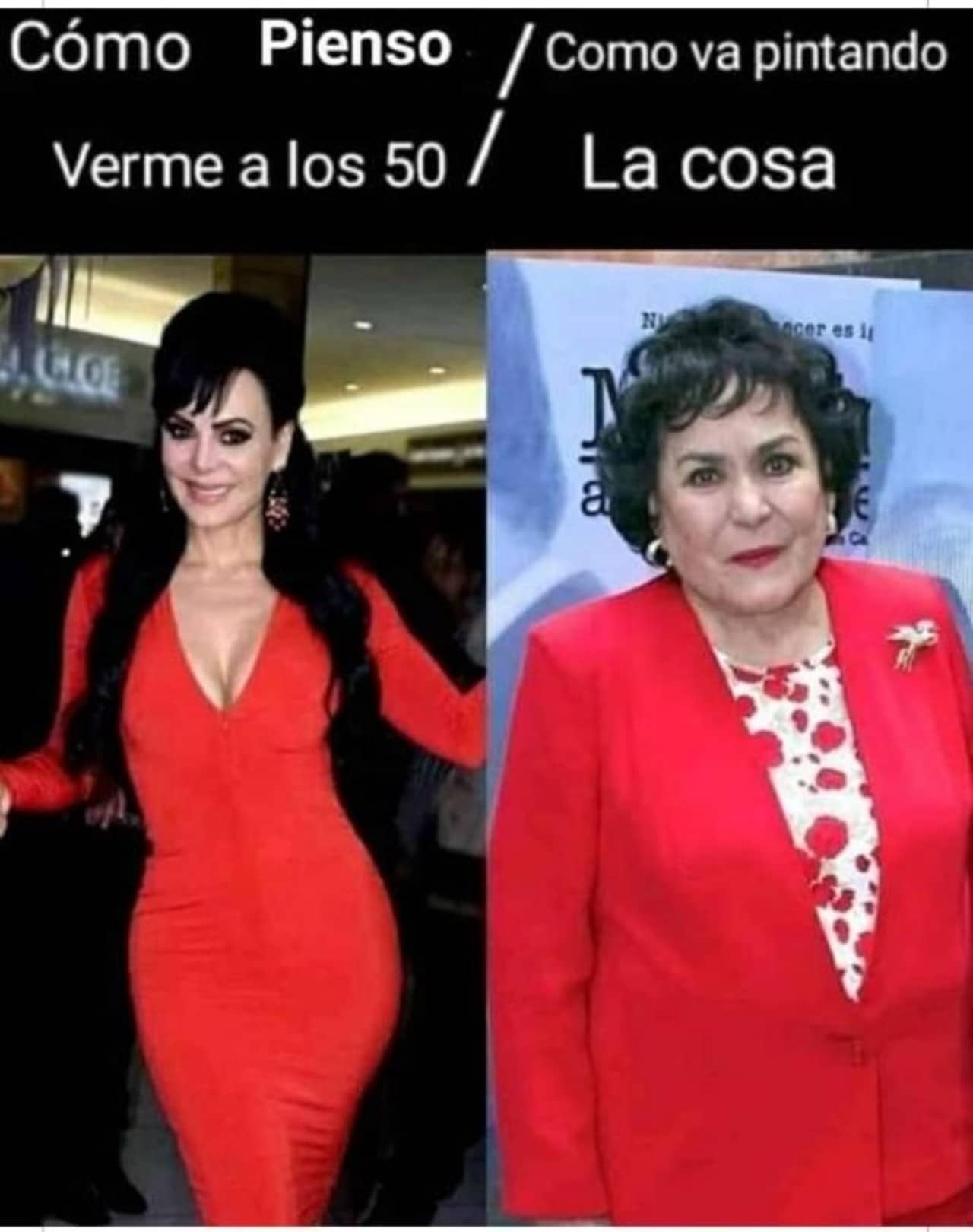 meme maribel guardia carmen salinas comparan edad