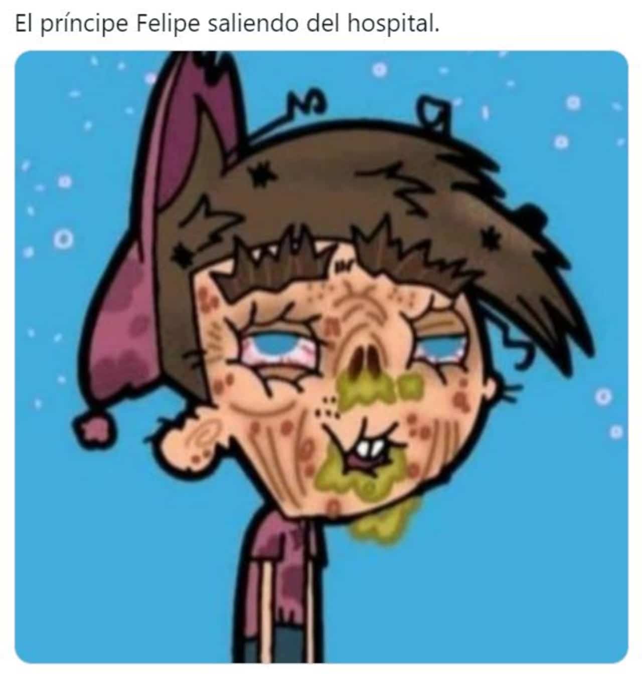 principe felipe memes saliendo hospital timmy turner