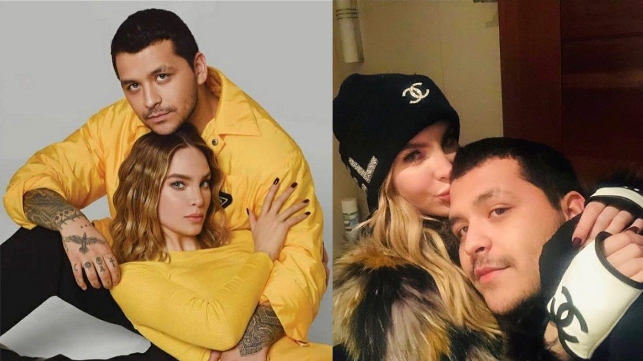 Belinda y Nodal con looks amarillos