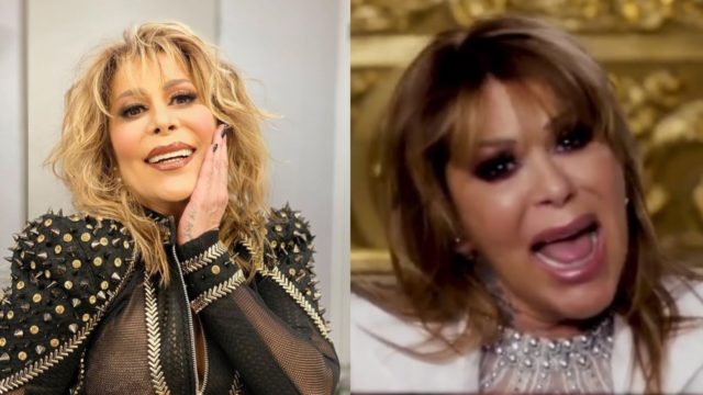 Alejandra Guzmán cantando con diferentes looks