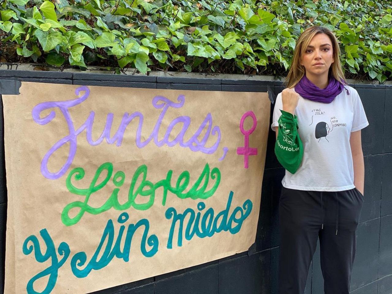 Regina Blandon protesta virtual 8M