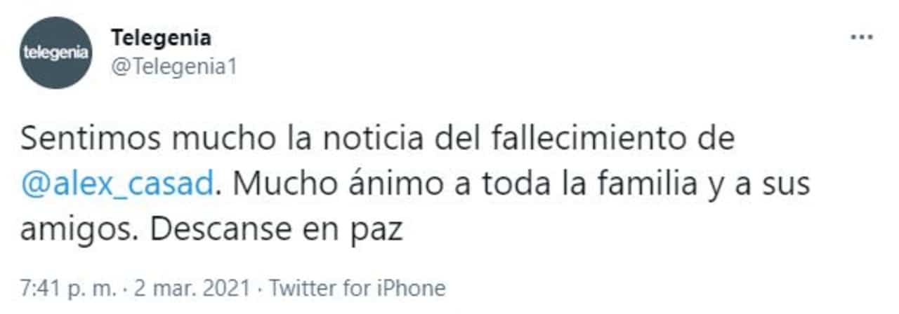 alex casademunt cantante operacion triunfo muerte agencia