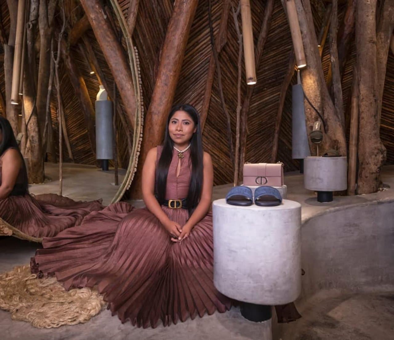 Yalitza Aparicio en vestido Dior