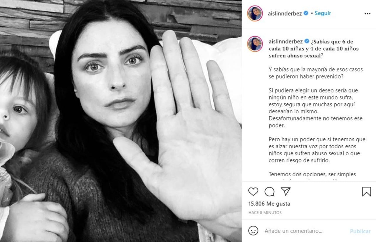 Aislinn Derbez contra el abuso infantil