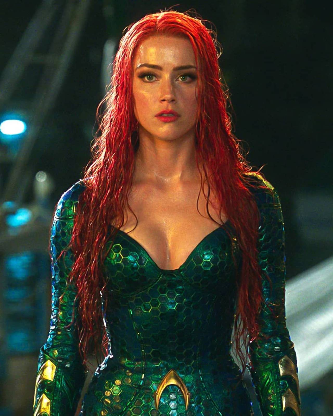 Amber Heard como Mera en Aquaman