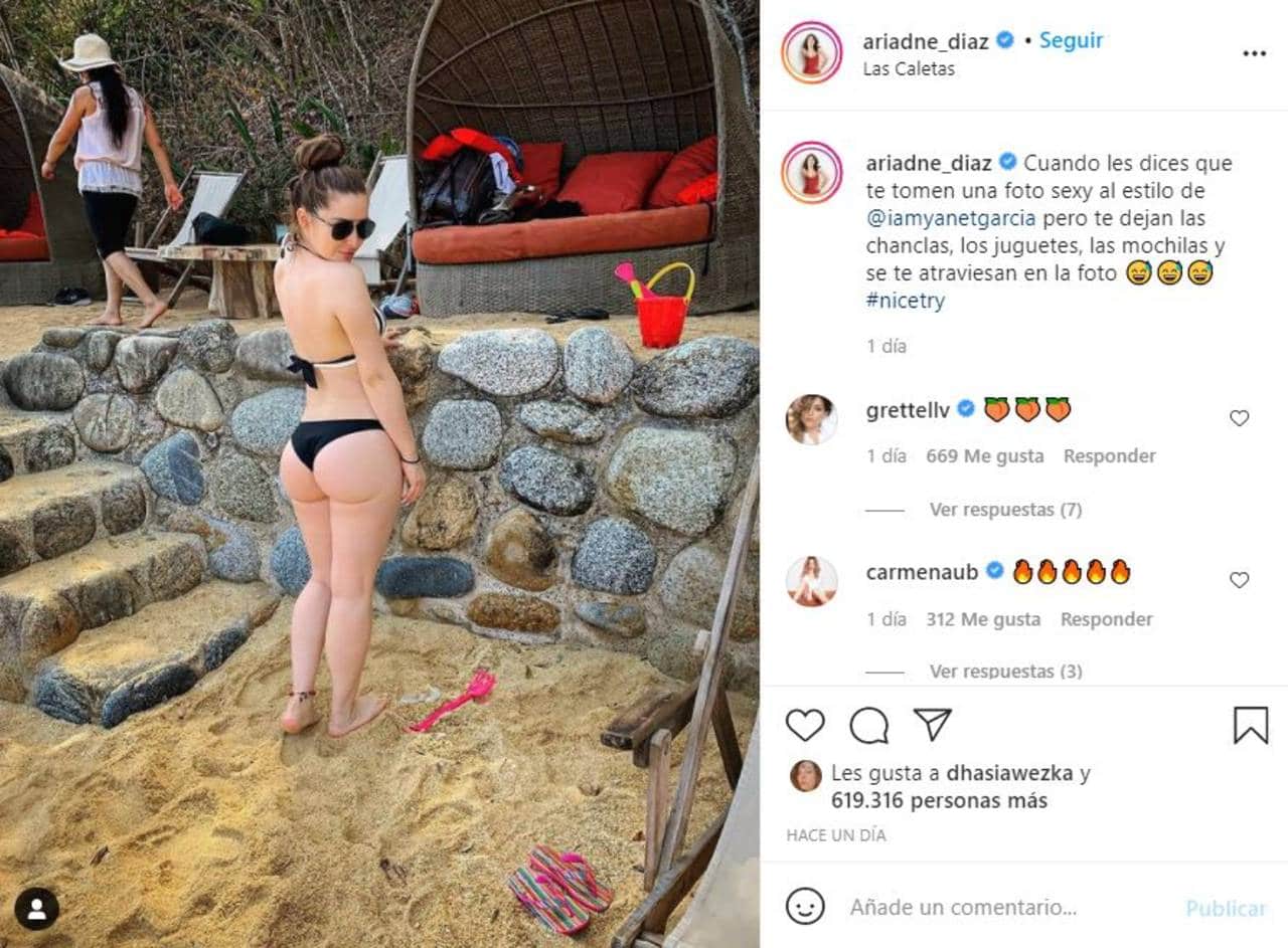 Ariadne Díaz actriz mexicana implantes de glúteos
