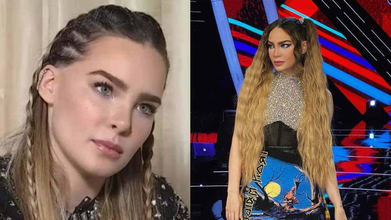 Belinda se defiende de comentarios machistas por usar falda de Iron Maiden