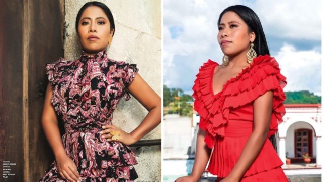 Yalitza sorprende con vestido rojo