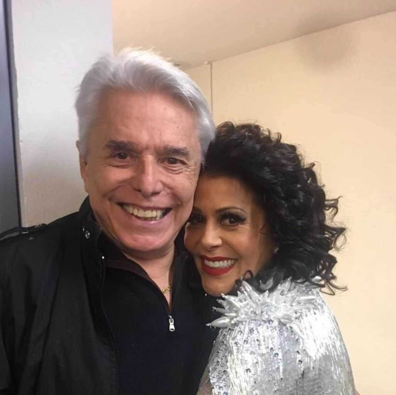 Enrique Guzmán con la madre de su nieta, Alejandra Guzmá