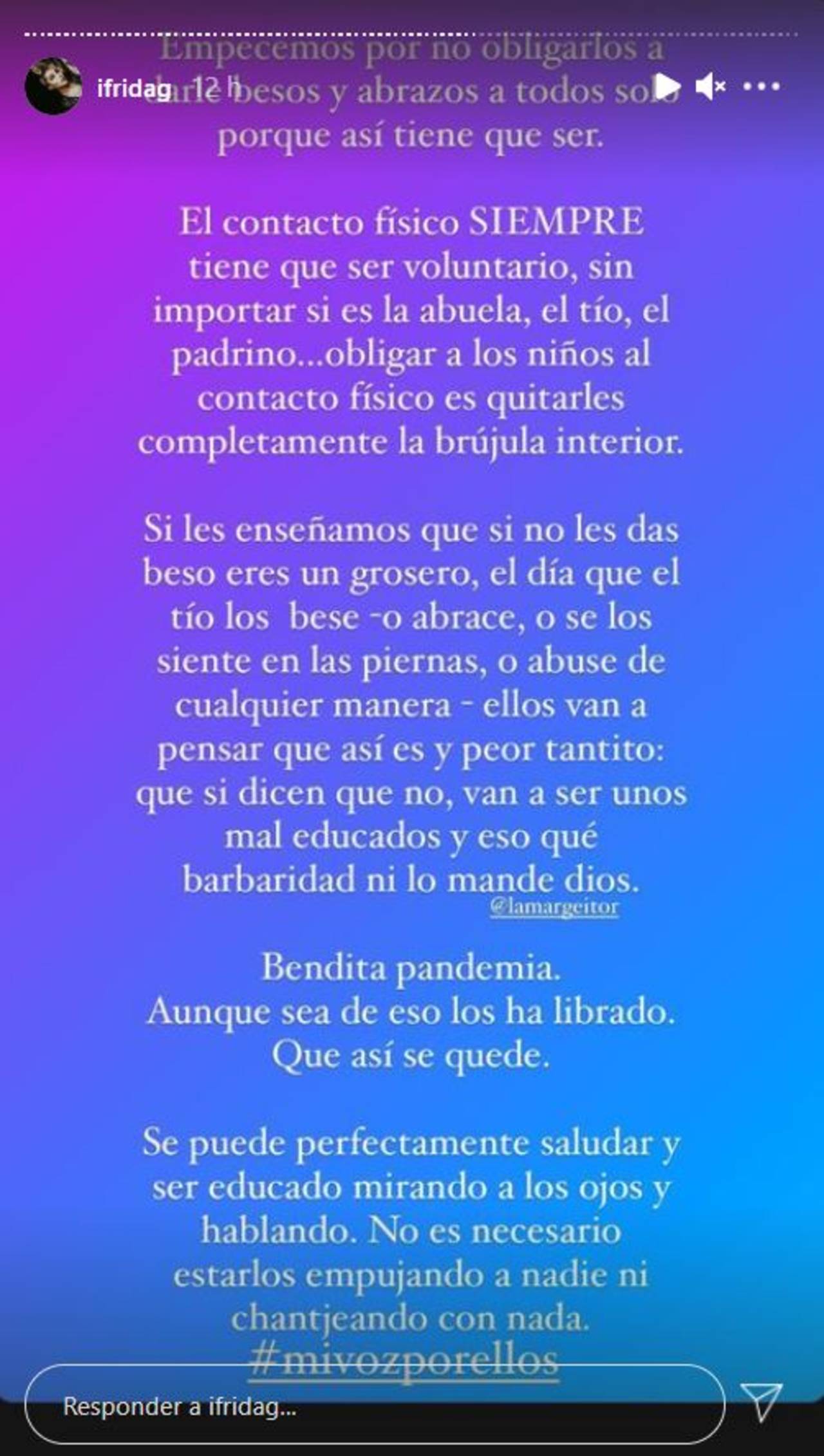 Frida Sofía habla abuso infantil