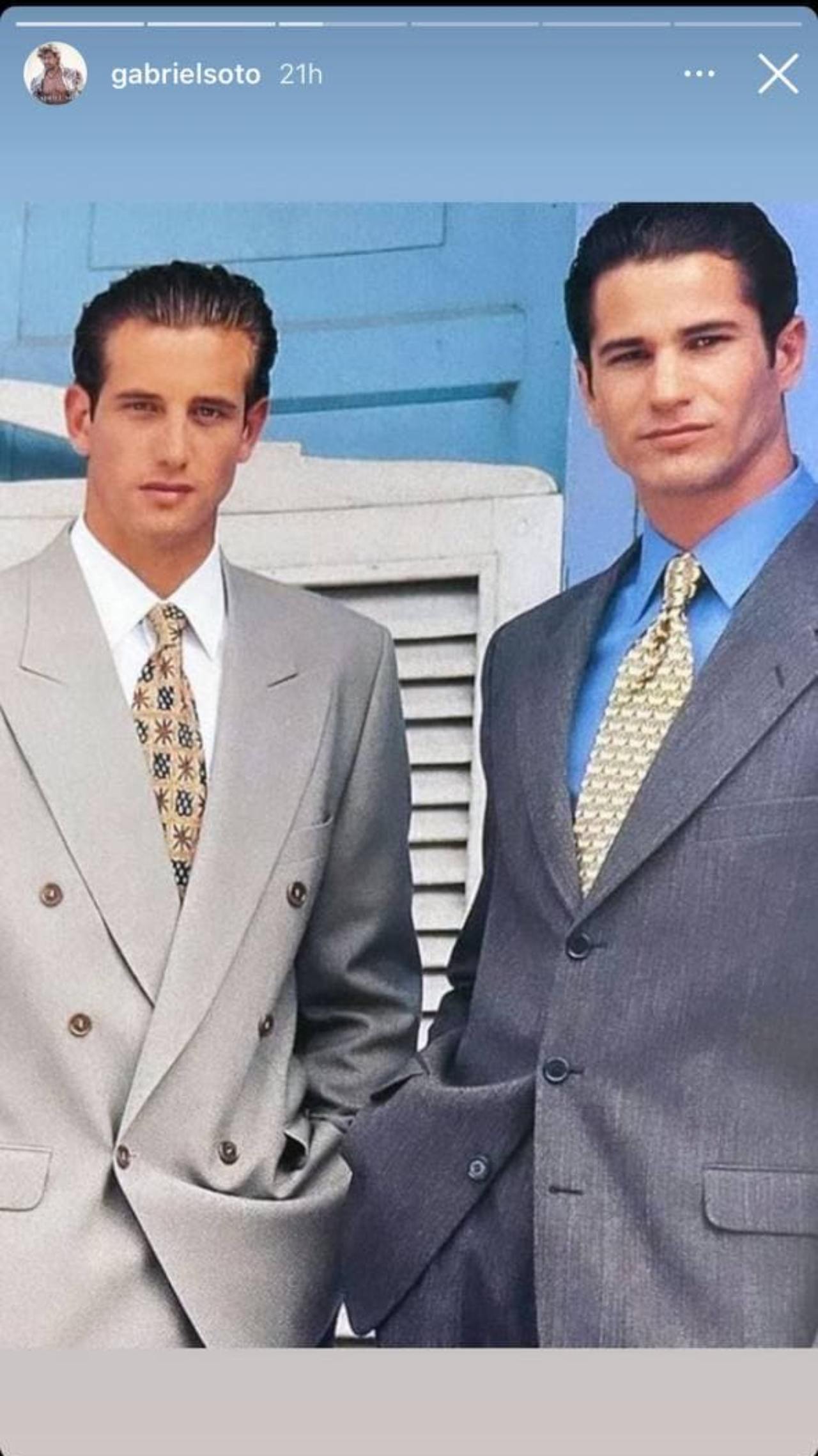 Gabriel Soto y Pedro Sicard elegantes