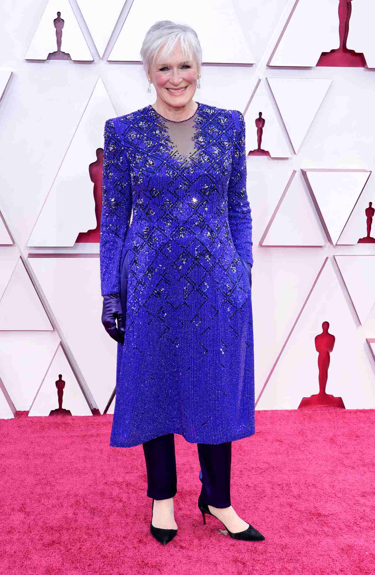 Glenn Close alfombra roja premios oscar