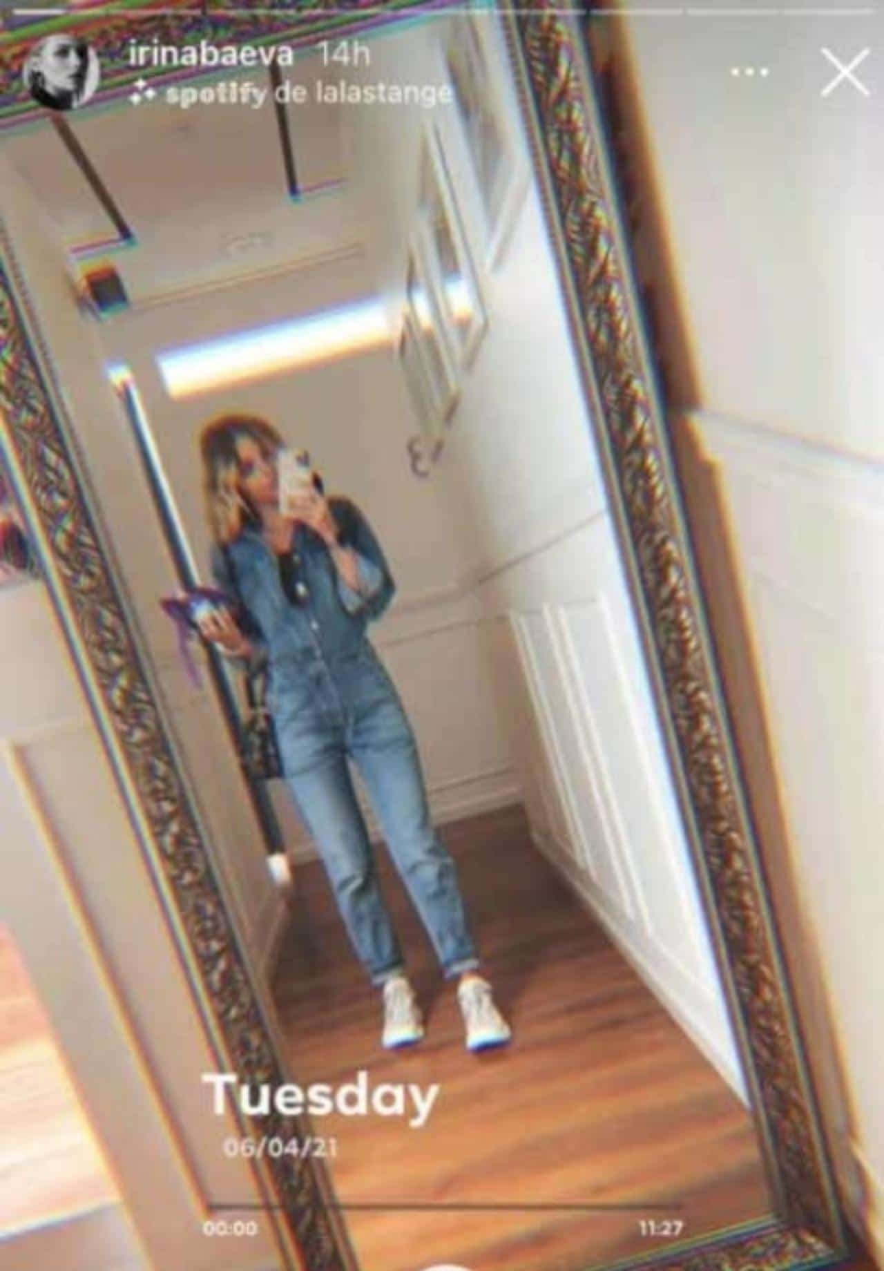irina Baeva sorprende con su cintura