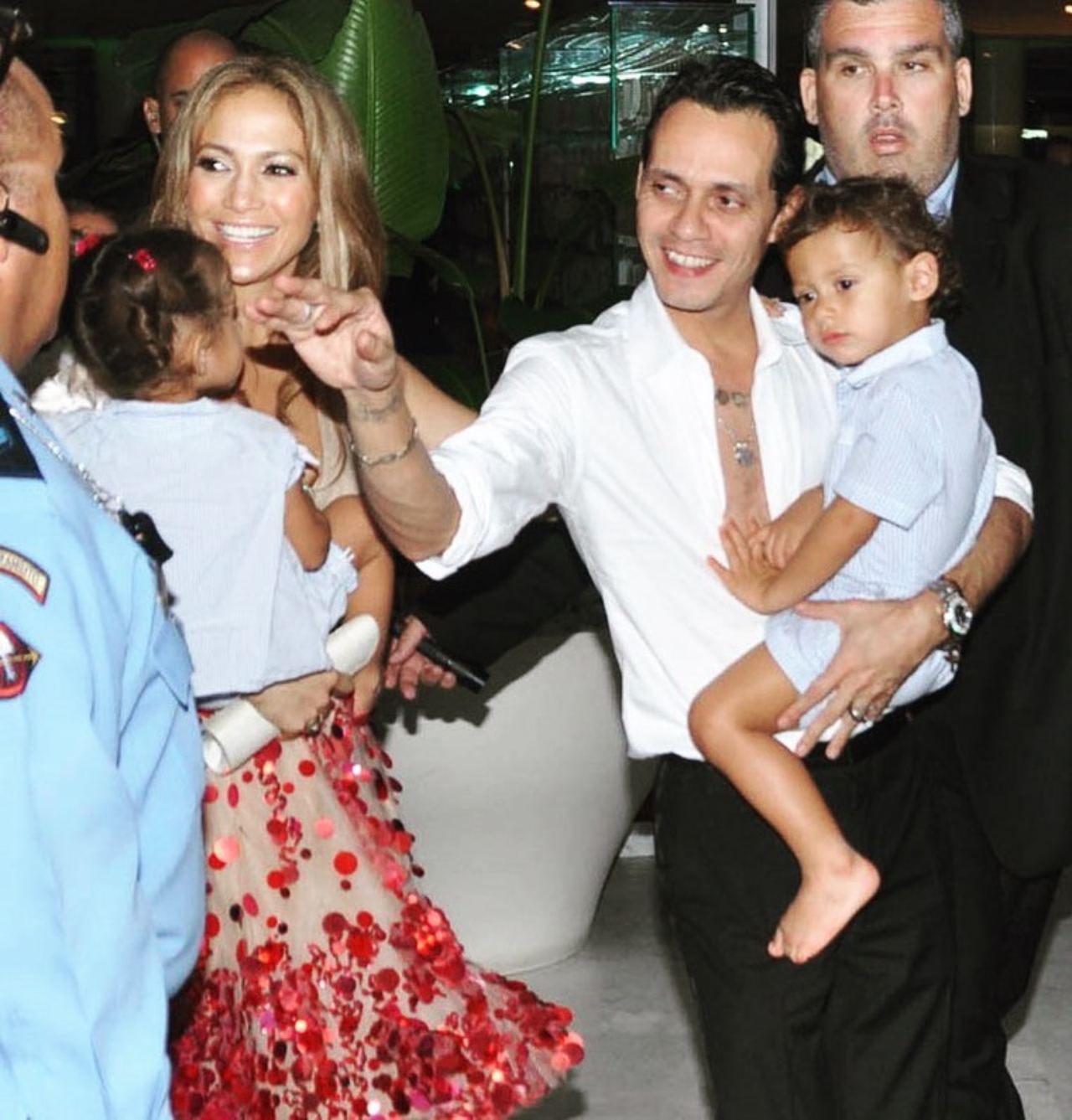 Marc Anthony JLo y sus hijos