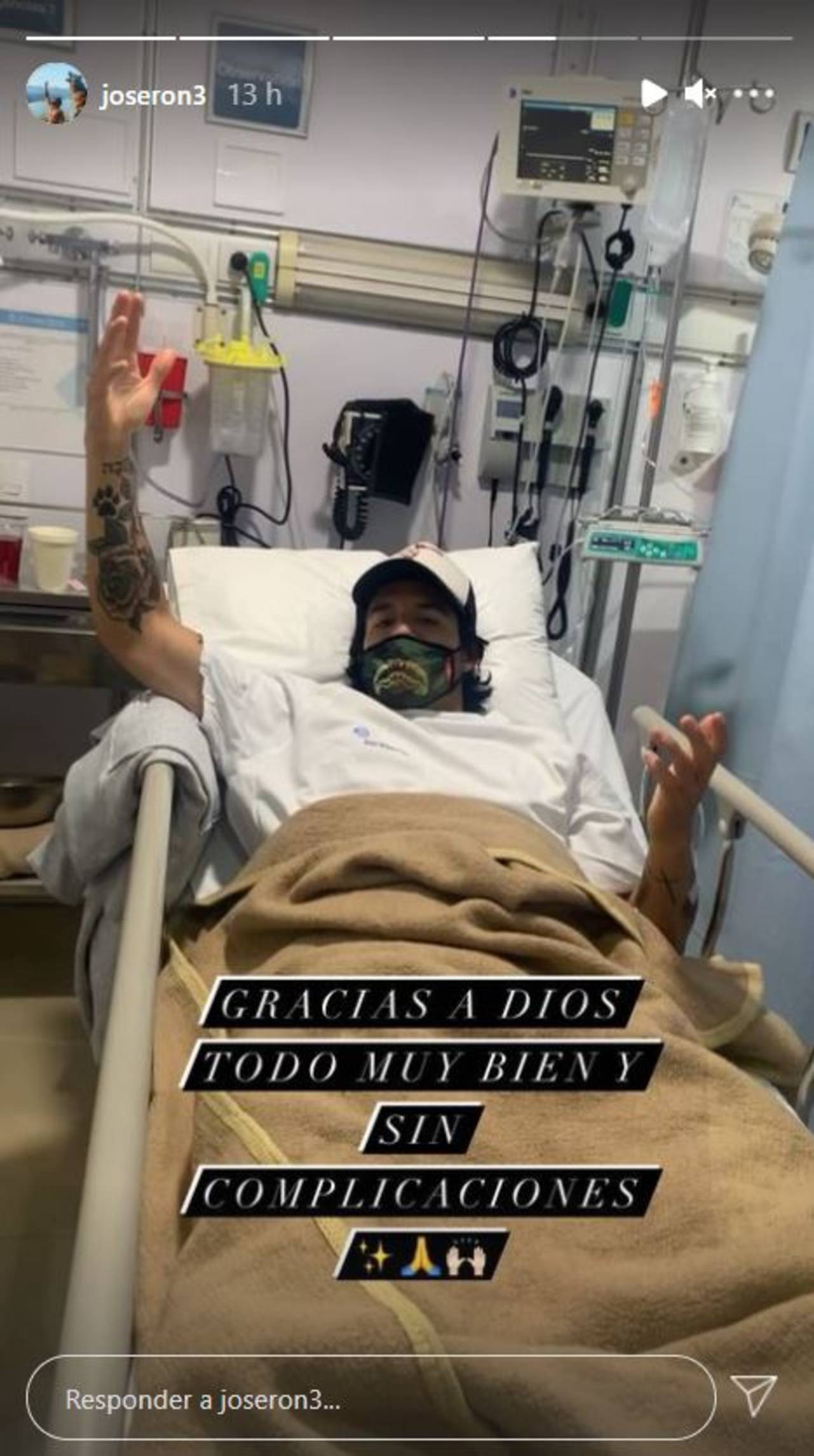 José Ron hospitalizado emergencia picadura alacrán