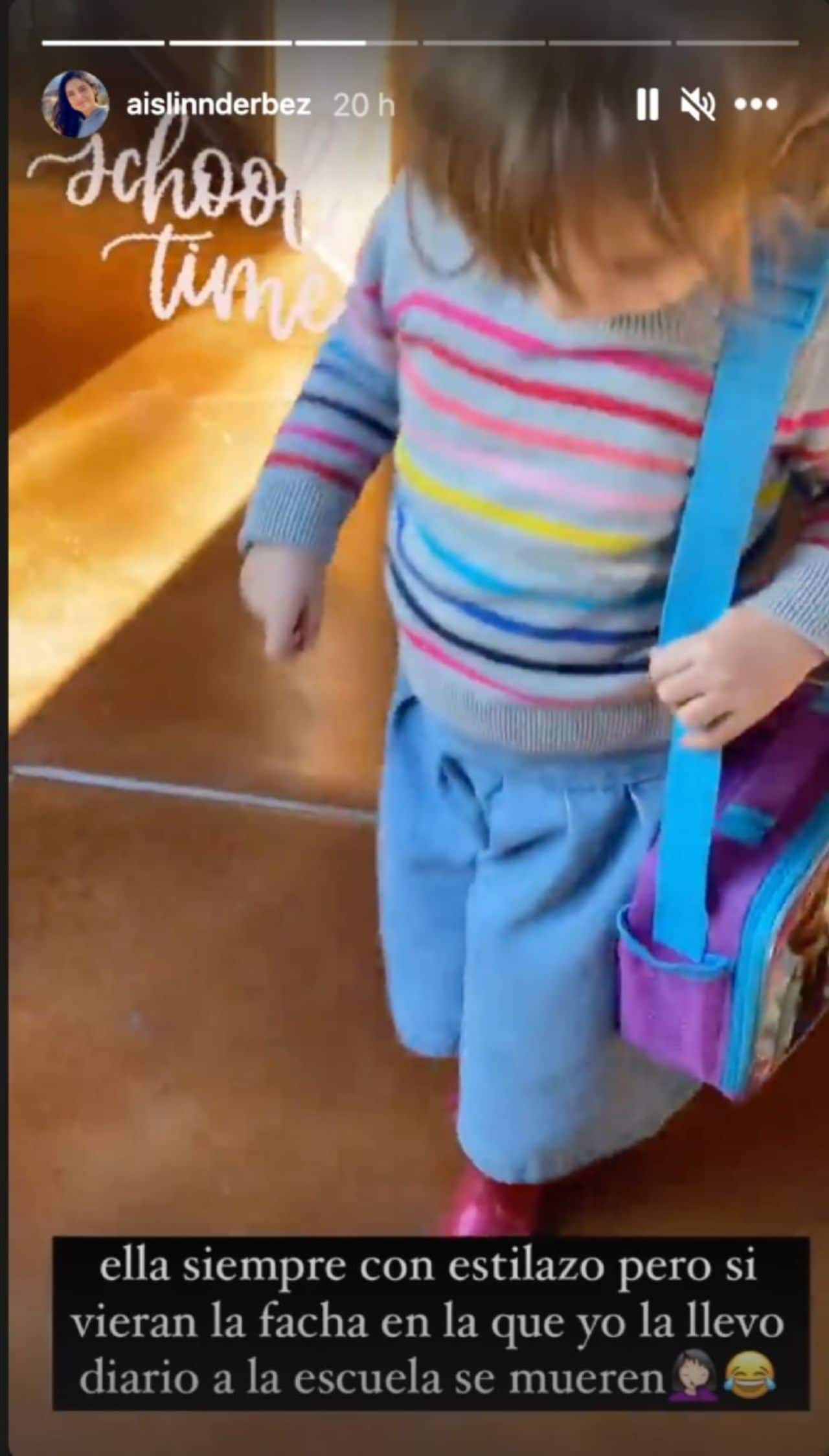 Kailani sorprende con su outfit para la escuela