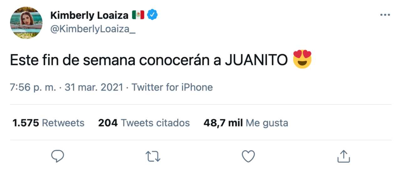 Kimberly Loaiza anuncia la presentación de Juanito