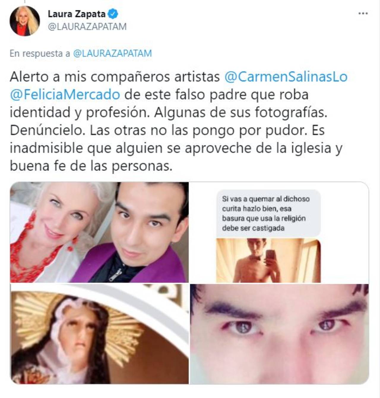 Laura Zapata padre falso